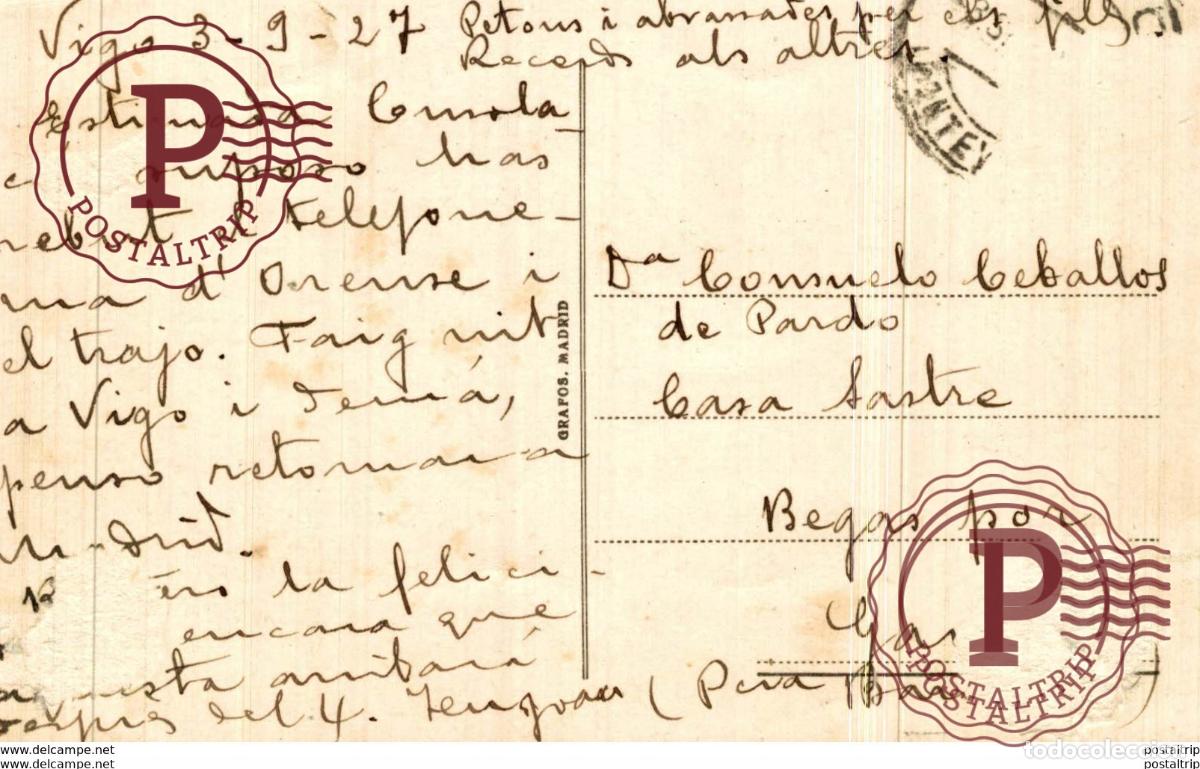 Postales: VIGO TIPOS DEL PAIS A MUNHEIRA - Foto 2