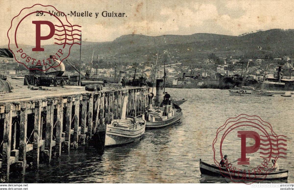 Postales: VIGO.- MUELLE Y GUIXAR - Foto 1