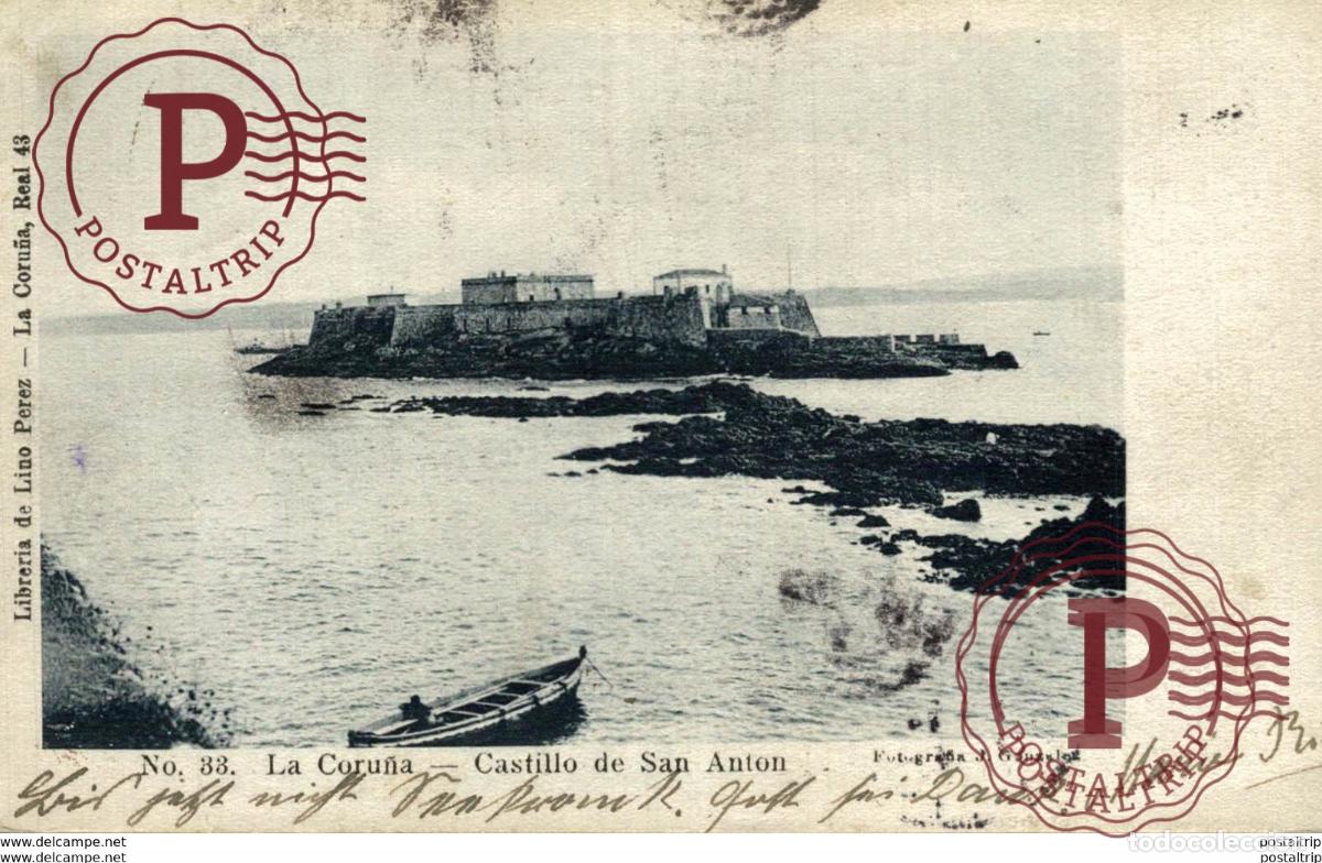 Postales: LA CORU&Ntilde;A. CASTILLO DE SAN ANTON - Foto 1