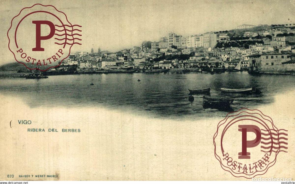 Postales: PONTEVEDRA. VIGO. RIBERA DEL BERBES. - Foto 1