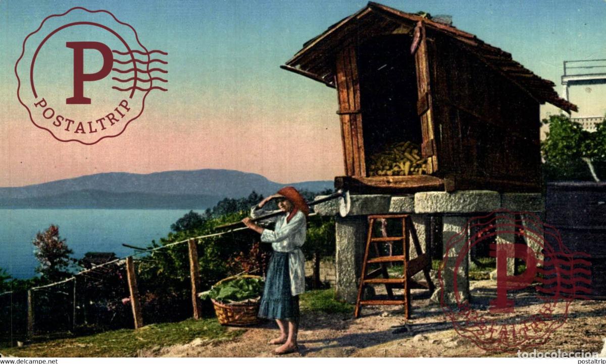 Postales: PONTEVEDRA. VIGO. EN LA ALDEA. - Foto 1