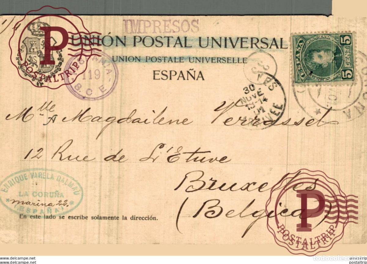 Postales: GALICIA. LA CORU&Ntilde;A. INSTITUTO DA GUARDA. - Foto 2