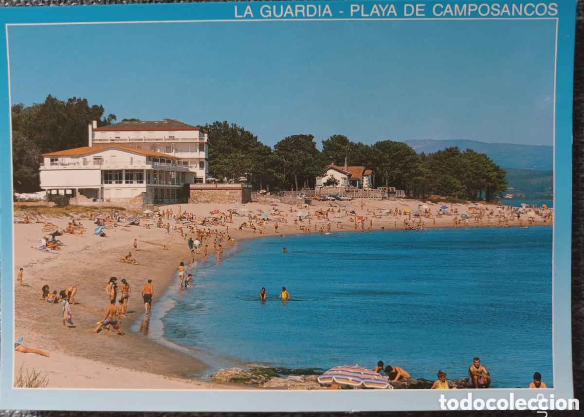 Postales: POSTAL PLAYA DE CAMPOSANCOS. LA GUARDIA. - Foto 1