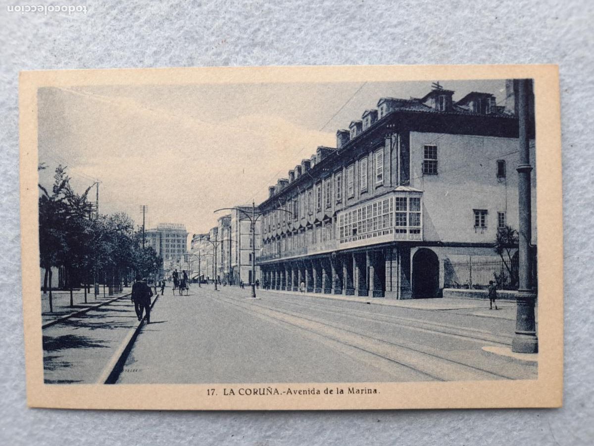 Postales: La Coru&ntilde;a. Avenida de la Marina. - Foto 1