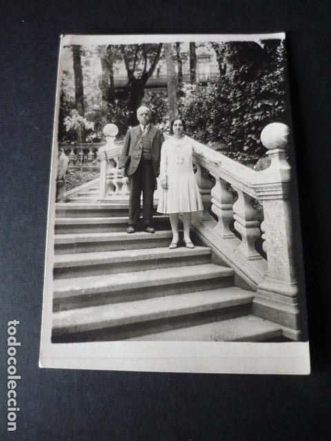 Postais: MONDARIZ PONTEVEDRA PADRE E HIJA EN EL BALNEARIO POSTAL FOTOGRAFICA