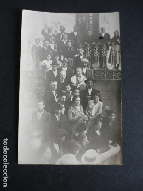 Postales: MONDARIZ PONTEVEDRA GRUPO EN LA FUENTE DEL BALNEARIO POSTAL FOTOGRAFICA