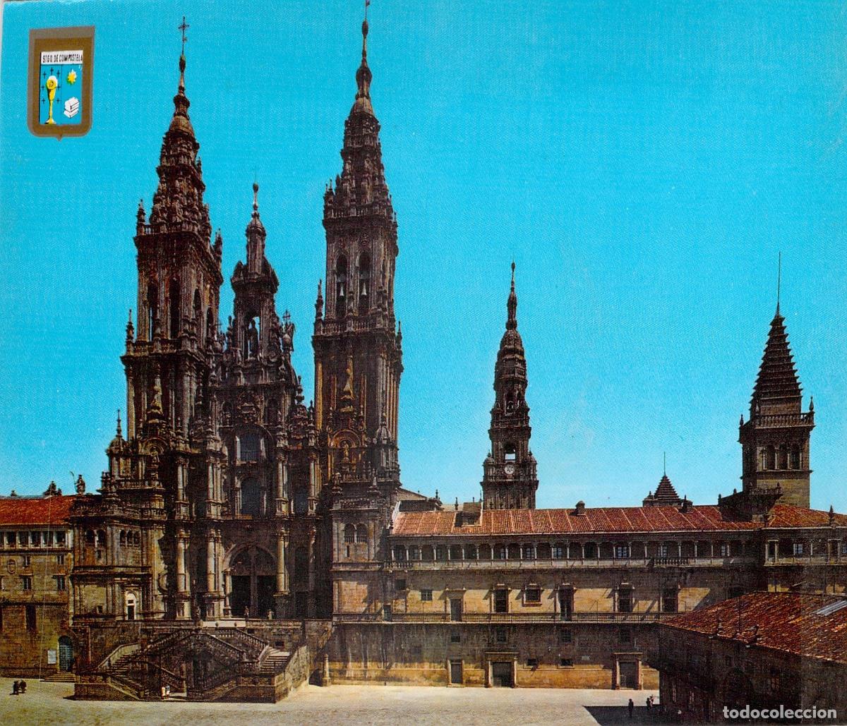 Postales: Postal Santiago de Compostela Catedral y Plaza del Obradoiro