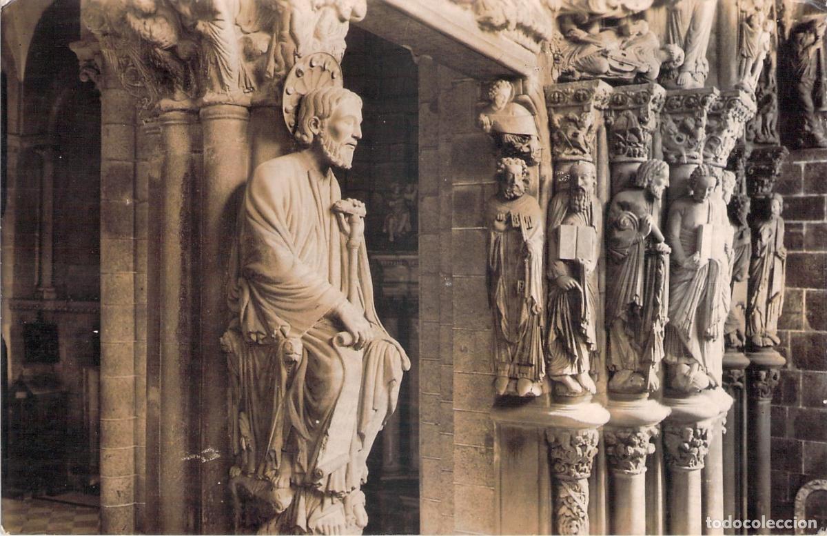 Postales: Postal Catedral de Santiago de Compostela, P&oacute;rtico de la Gloria y Ap&oacute;stoles