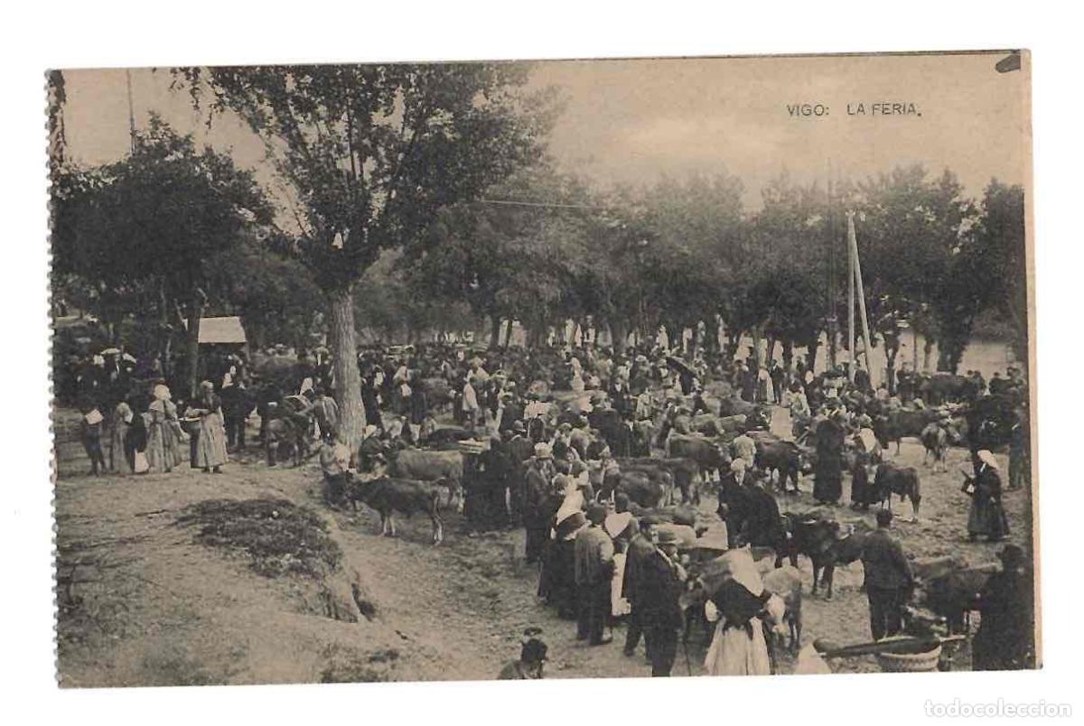 Postais: TARJETA POSTAL VIGO LA FERIA. HAUSER Y MENET