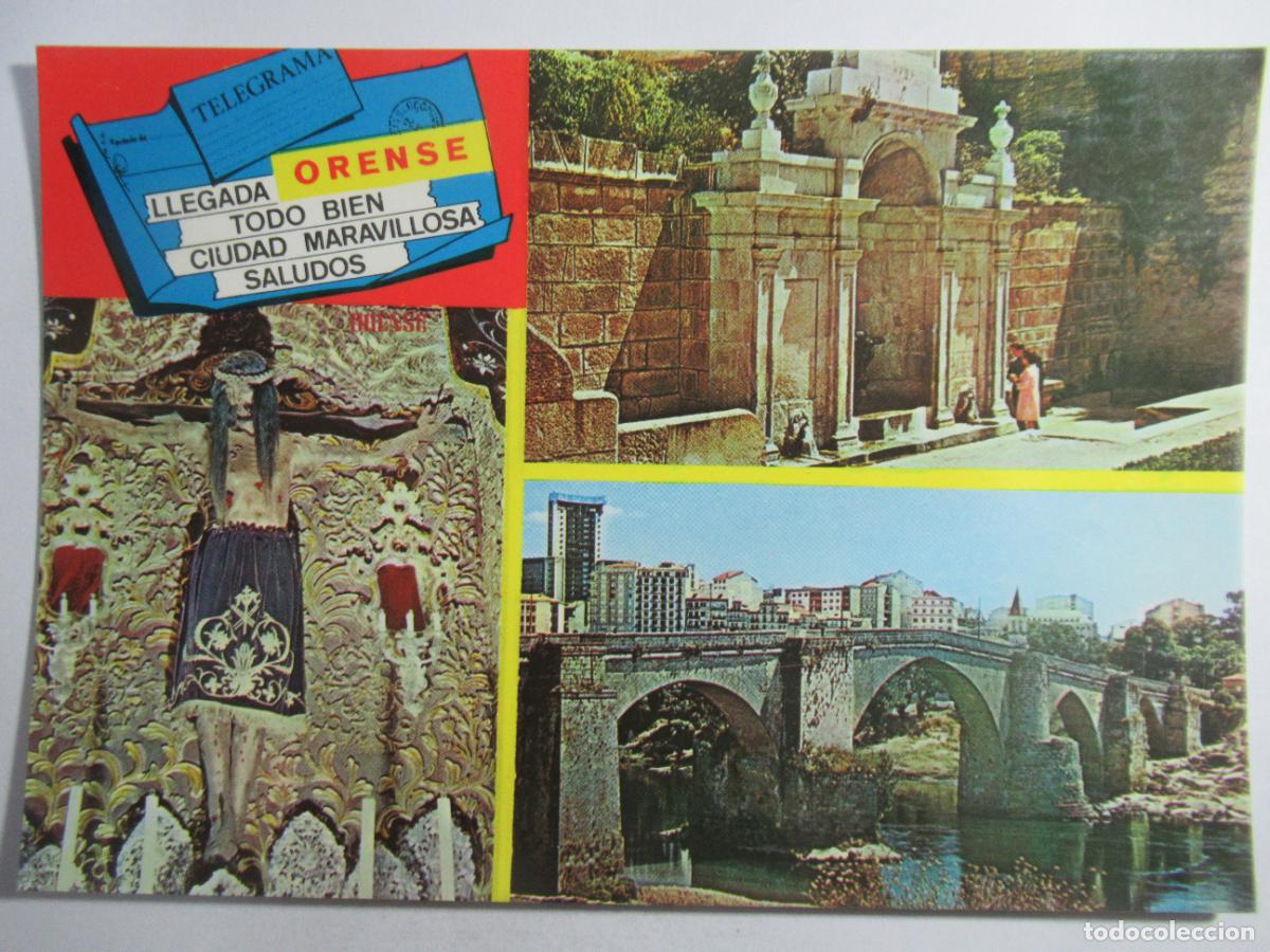 Postales: Orense - Diversos aspectos - Escrita - Foto 1
