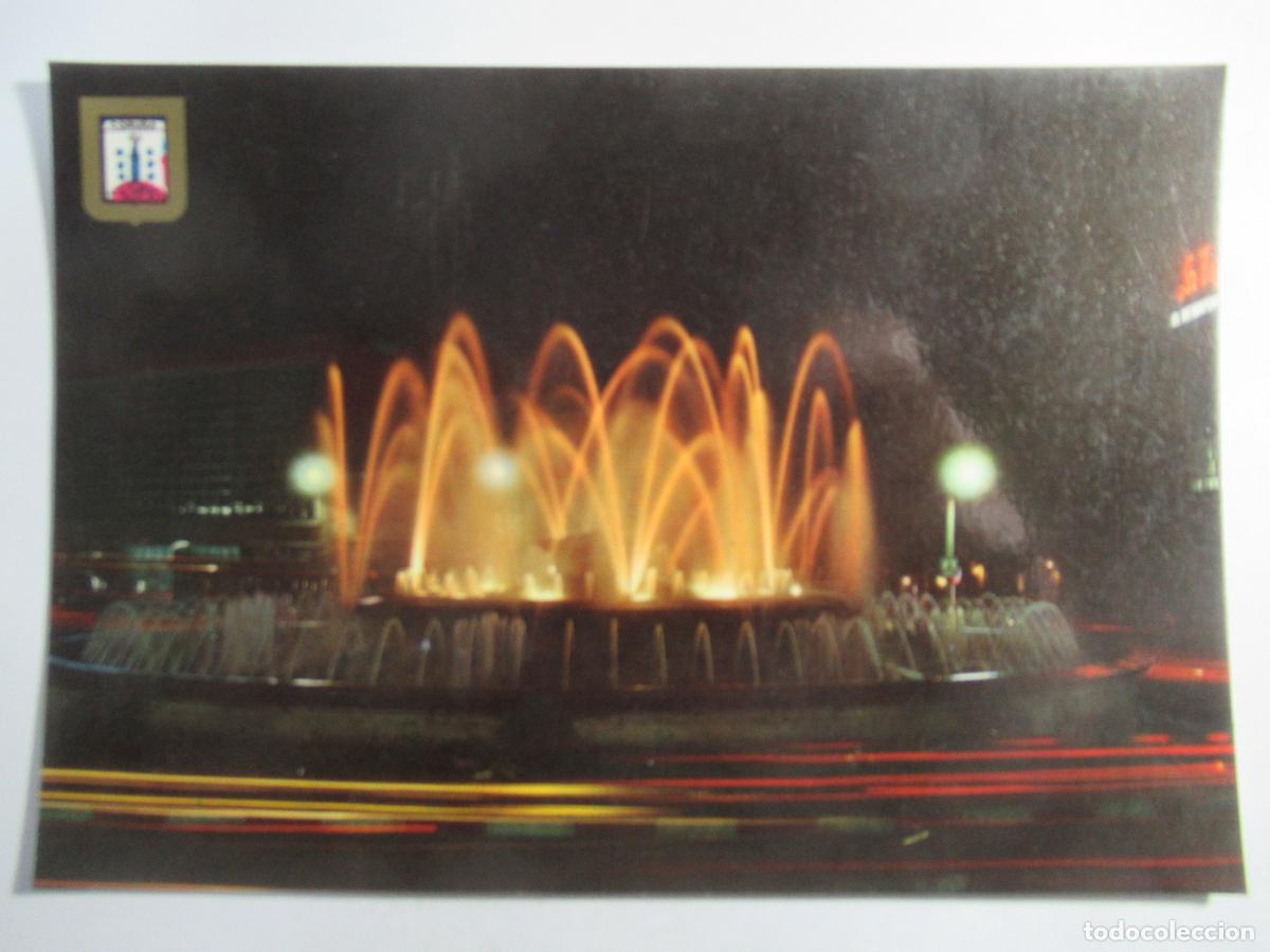 Postales: La Coru&ntilde;a - Fuente luminosa. Cuatro Caminos - S/C