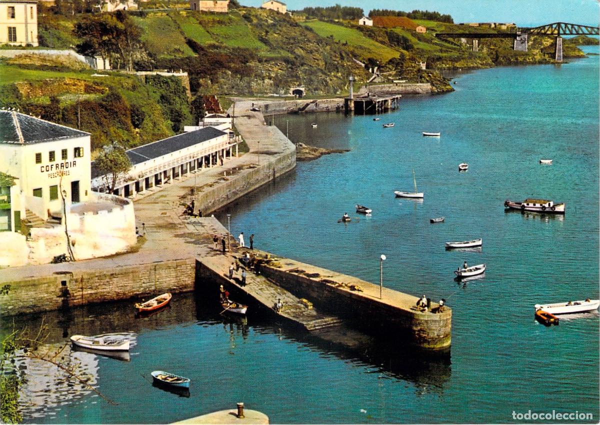 Postales: Postal de Ribadeo: Vista Panor&aacute;mica del Puerto y Cofrad&iacute;a de Pescadores