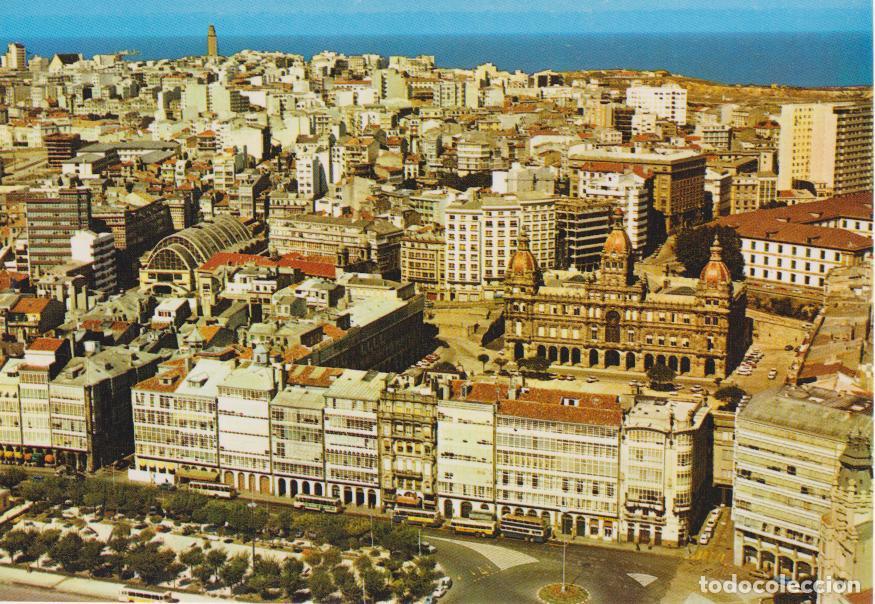 Postales: LA CORU&Ntilde;A, VISTA A&Eacute;REA - POSTALES FAMA N&ordm;3754 - S/C
