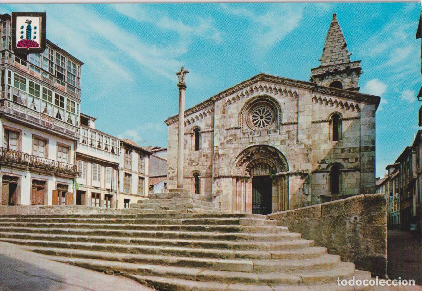 Postales: LA CORU&Ntilde;A, COLEGIATA DE SANTA MARIA DEL CAMPO - ESCUDO DE ORO N&ordm;16 - S/C