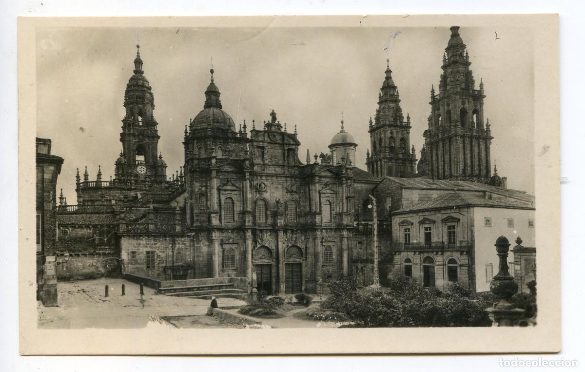 Postales: Santiago de Compostela n&ordm; 2. Catedral. Fachada de la azabacher&iacute;a. Helioticpia Art&iacute;stica