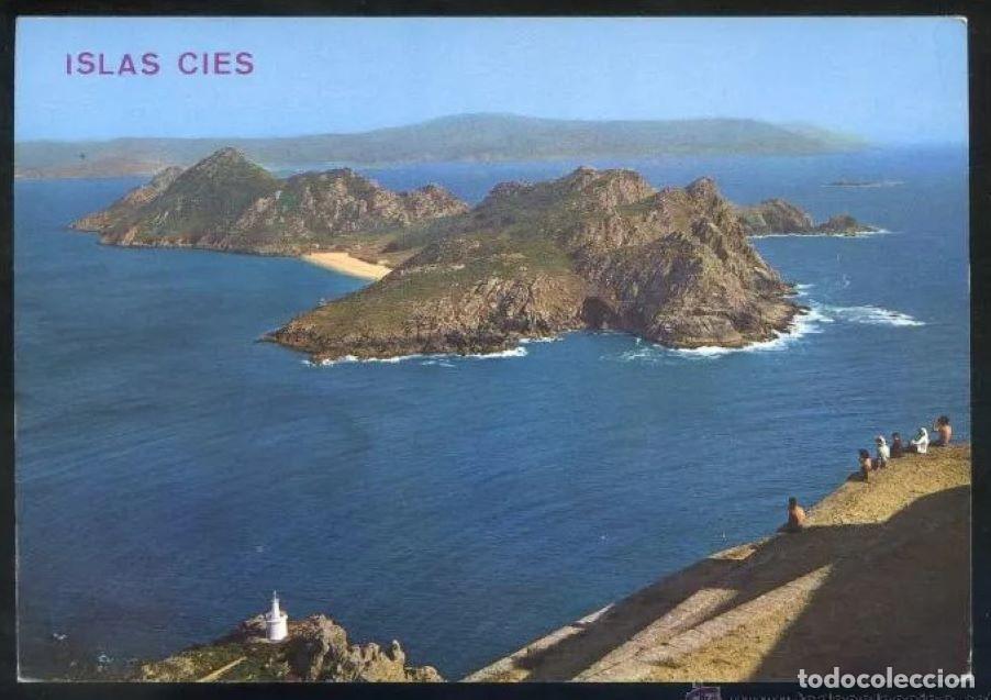 Cartoline: Vigo. *Islas C&iacute;es* Ed. Arribas n&ordm; 2034. Nueva.