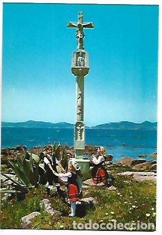 Postales: CRUCERO DE LA PLAYA DE &rdquo; LA SIRENITA &rdquo;.- VIGO