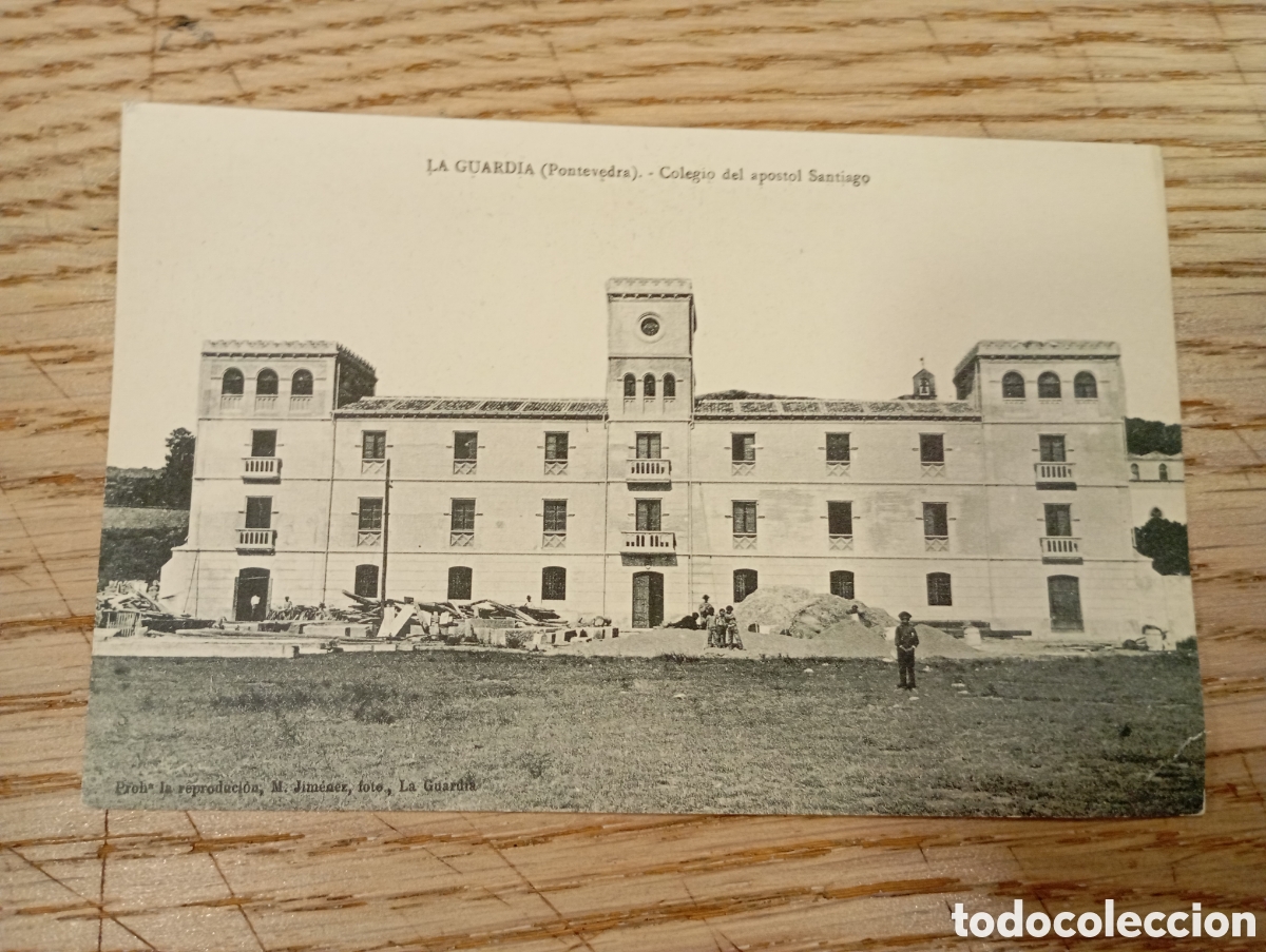 Cartoline: LA GUARDIA (PONTEVEDRA) - COLEGIO DEL AP&Oacute;STOL SANTIAGO - M. JIM&Eacute;NEZ, FOTO.