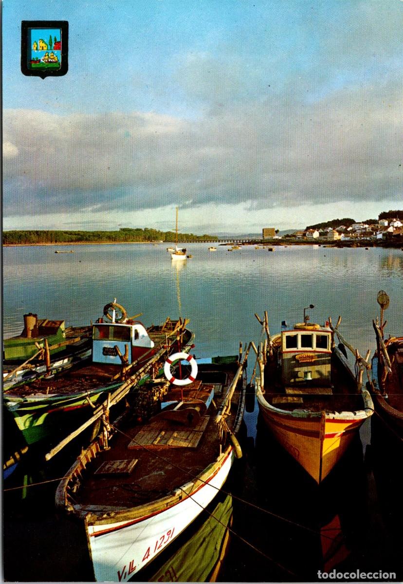 Postales: El Grove (Pontevedra) - Al fondo La Toja - FISA 15 - 151x103mm