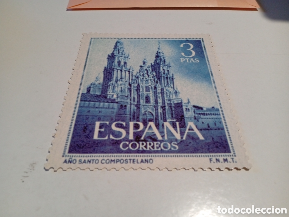 Postales: Postal Correos, sello Santiago de Compostela, A&ntilde;o Santo