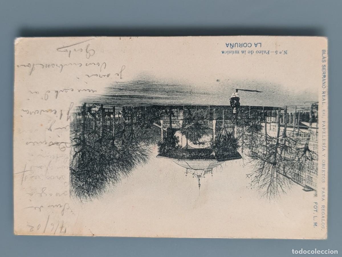 Postales: POSTAL LA CORU&Ntilde;A N&ordm;5 PALCO DE LA MUSICA ED PAPELERIA BLAS SERRANO GALICIA PERFECTA CONS SIN DIVIDIR