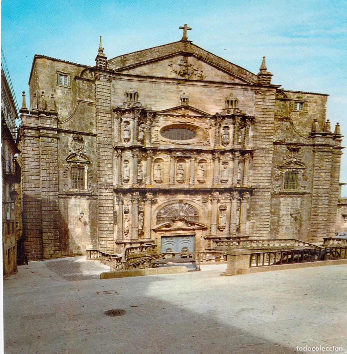 Postales: Postal de la Iglesia de San Mart&iacute;n Pinario en Santiago de Compostela