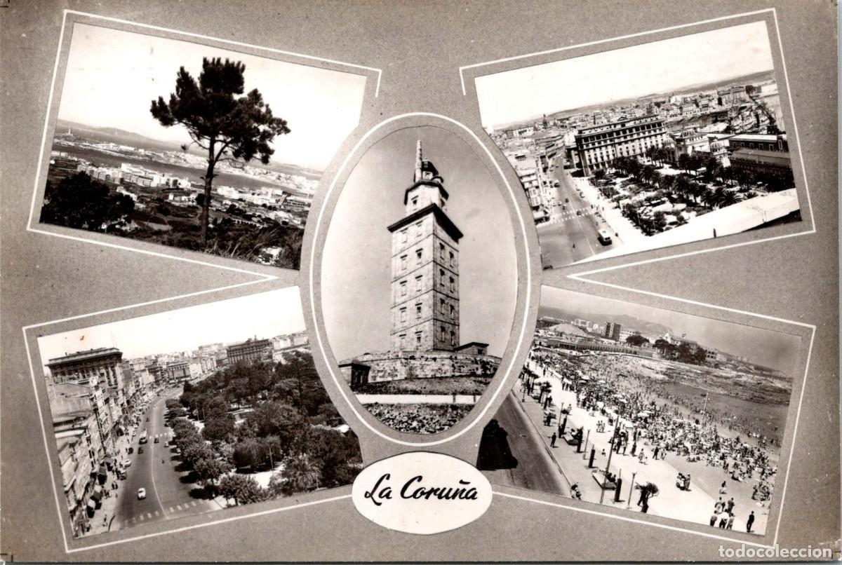 Postales: La Coru&ntilde;a - Varias Vistas - Arribas 1035 - 149x99mm