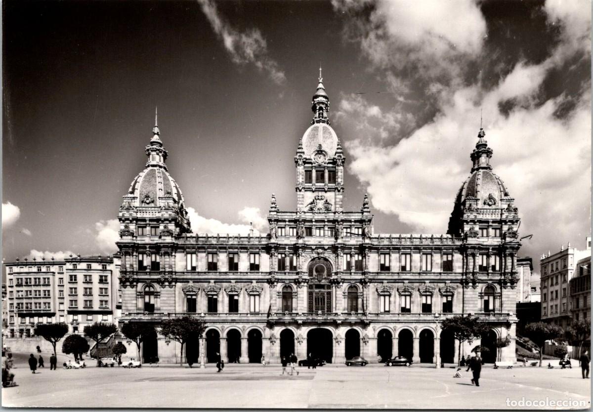 Postales: La Coru&ntilde;a - Palacio Municipal - FISA 1003 - 148x102mm