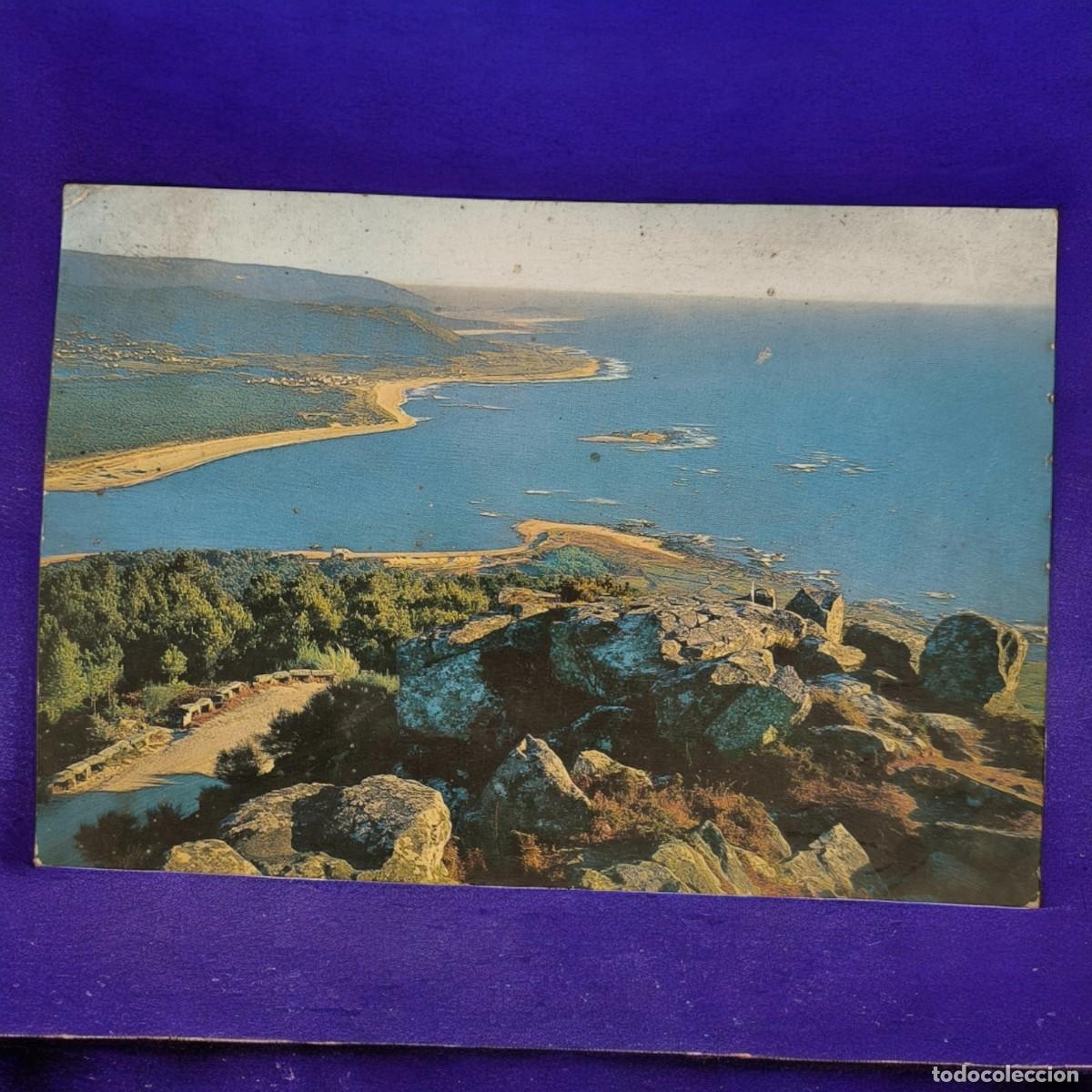 Postales: Postal Antigua, Vista A&eacute;rea De La Guardia (Pontevedra) &ndash; Desembocadura Del R&iacute;o Mi&ntilde;o