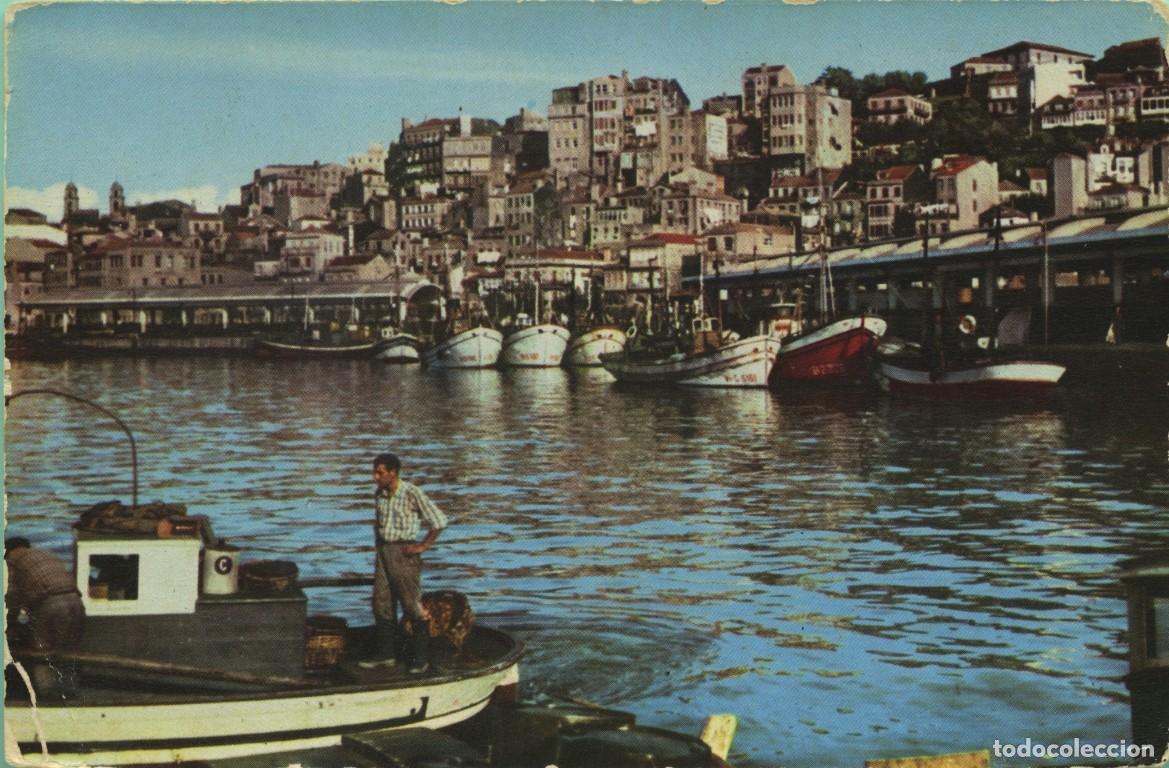 Postales: N&ordm; 13-VIGO. Pontevedra. Puerto pesquero. Escrita en 1964. ED. EA