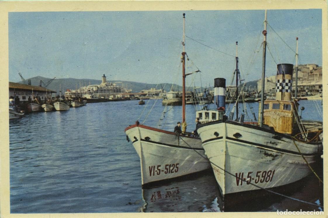 Postales: N&ordm; 17-VIGO. Pontevedra. Detalle del puerto. Sin circular. ED DOM&Iacute;NGUEZ