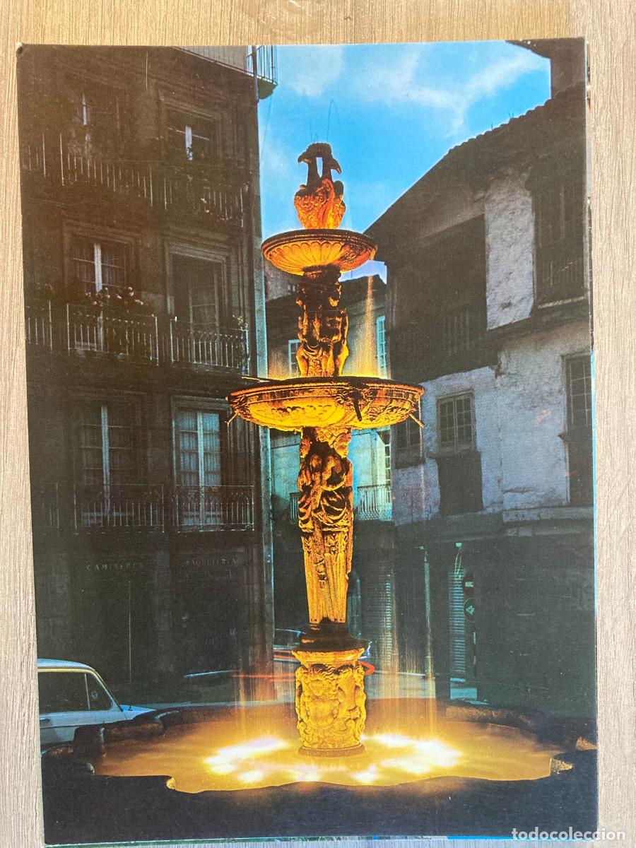 Postales: POSTAL, ORENSE, 125, PLAZA DEL HIERRO, FUENTE, NOCTURNA