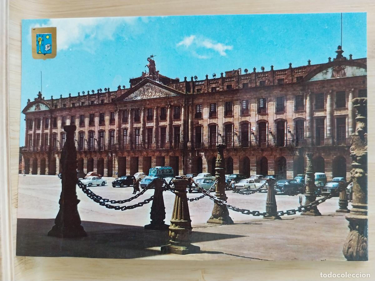 Postales: SANTIAGO COMPOSTELA PALACIO DE RAJOY ED FISA 19 SC ORIGINAL ANIMADA COCHES CLASICOS