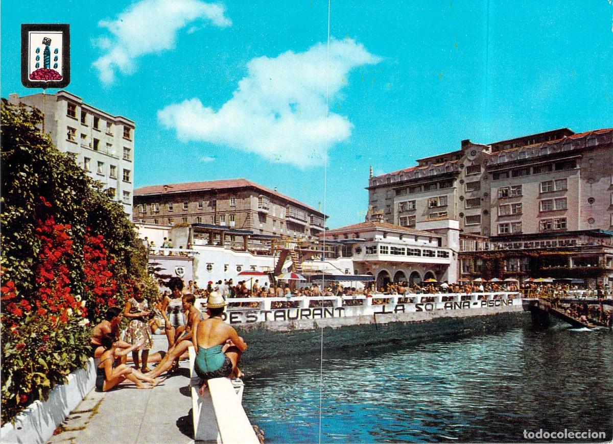 Postales: Postal de La Solana y Piscina en La Coru&ntilde;a, Galicia