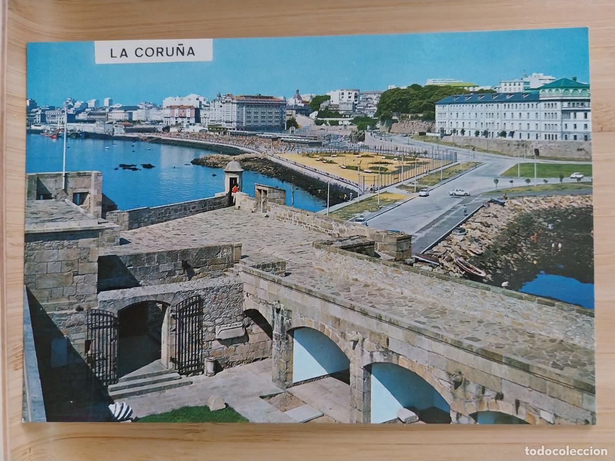 Postales: CORU&Ntilde;A PASEO PARROTE CASTILLO DE SAN ANTON ED FAMA 3185 SC ORIGINAL