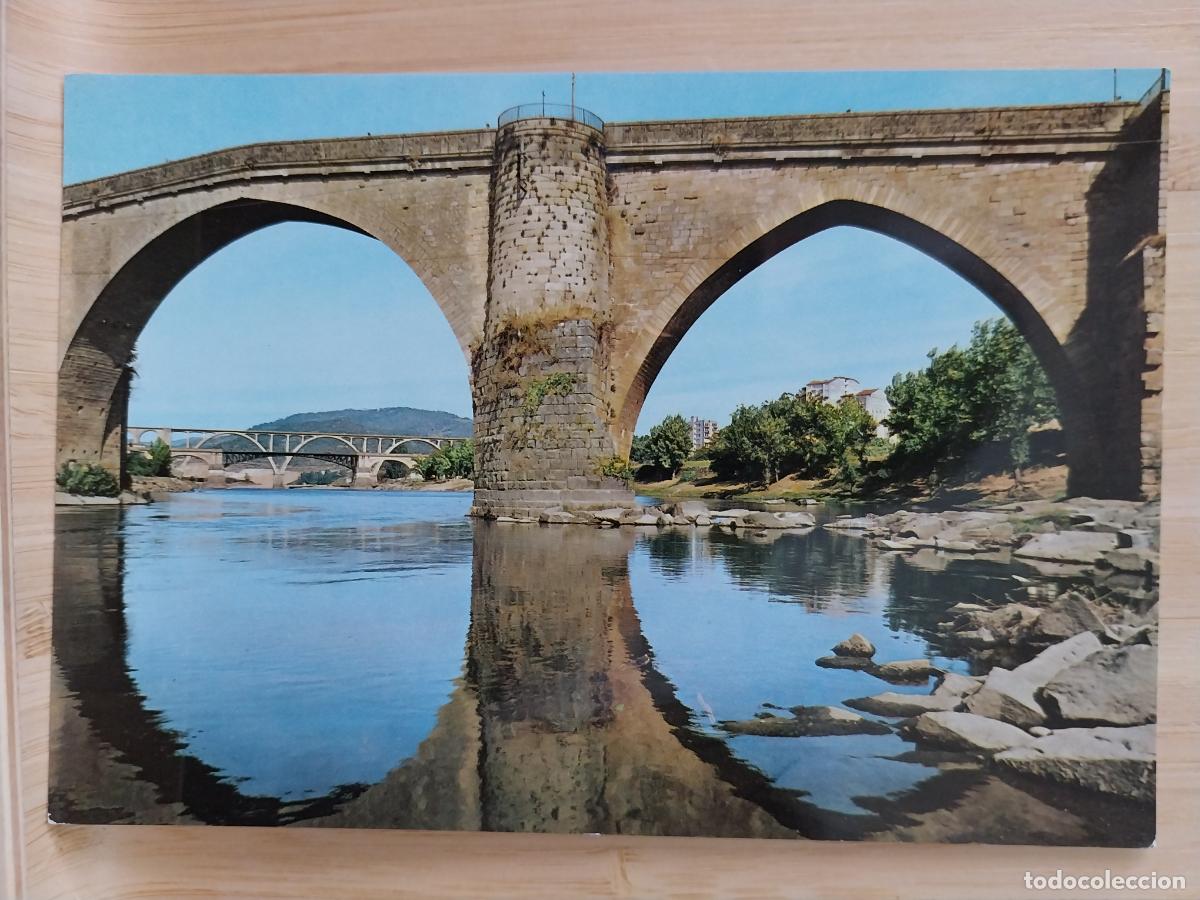 Postales: ORENSE PUENTE VIEJO RIO MI&Ntilde;O ED GARRABELLA 3 SC ORIGINAL