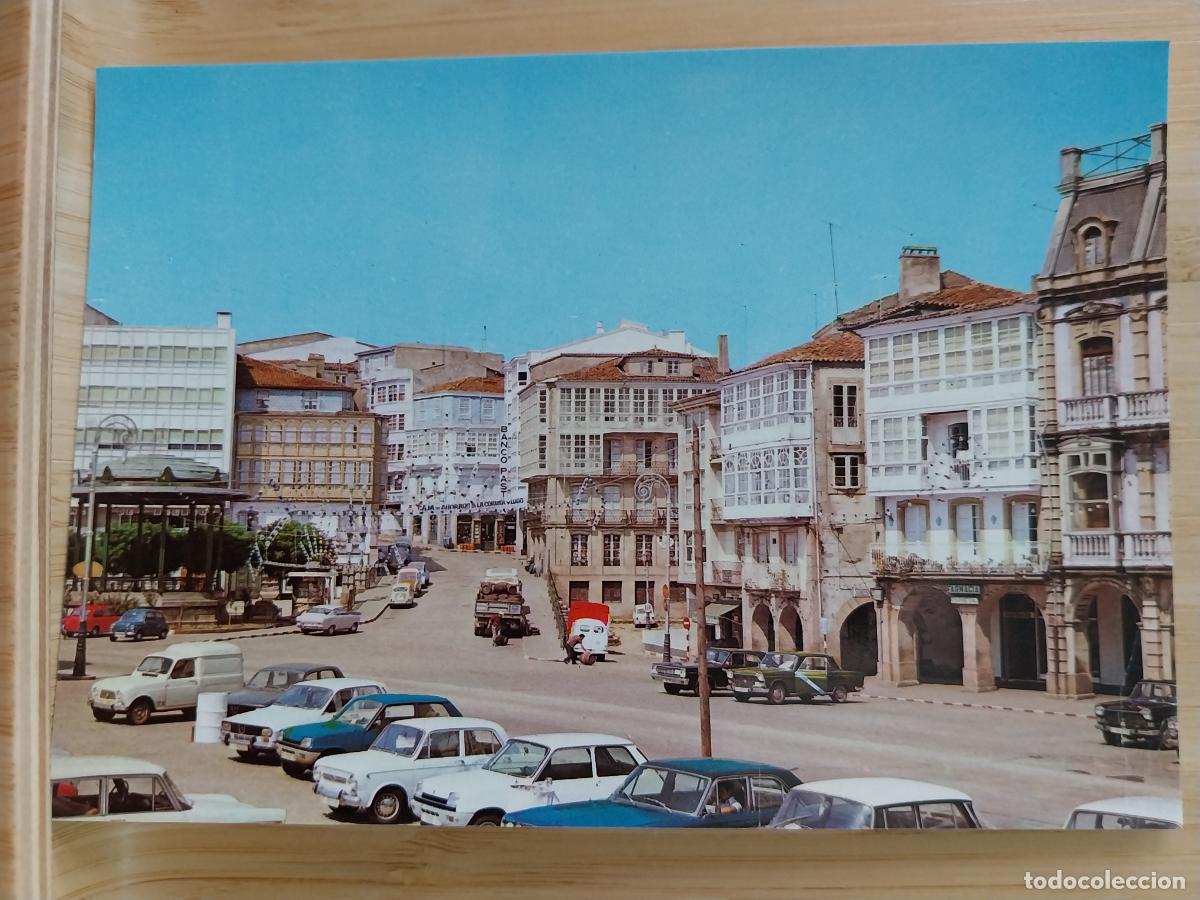 Postais: BETANZOS PLAZA HERMANOS GARCIA NAVEIRA ED ALARDE 7 VISTA ANIMADA COCHES TONELES