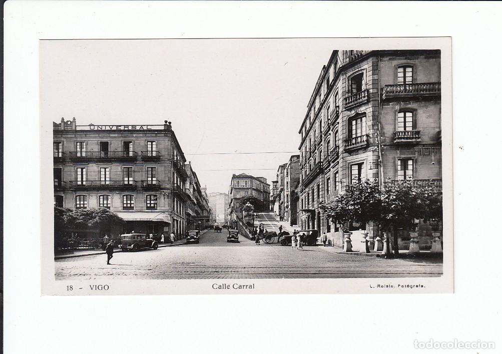 Postales: VIGO (PONTEVEDRA).- CALLE CARRAL