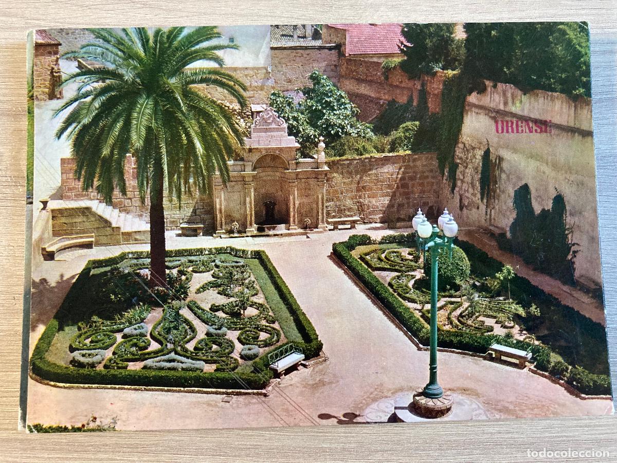 Postales: POSTAL, ORENSE, 385, FUENTE TERMAL DE LAS BURGAS Y JARDINES , EDICIONES PARIS, ZARAGOZA