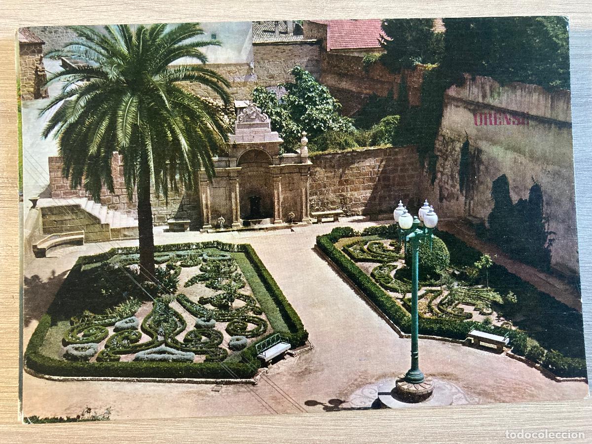 Postales: POSTAL, ORENSE, 385, FUENTE TERMAL DE LAS BURGAS Y JARDINES , EDICIONES PARIS, ZARAGOZA