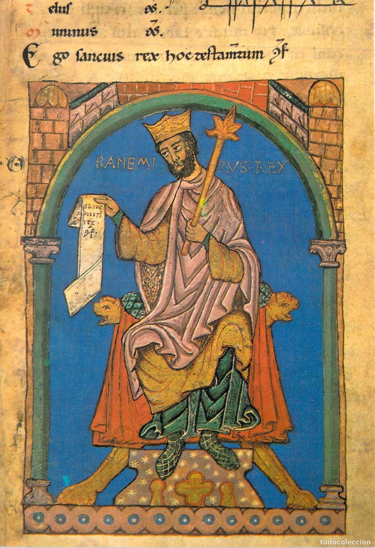 Postales: Postal Miniatura de la Catedral de Santiago - Rey Ramiro I, Tumbo A