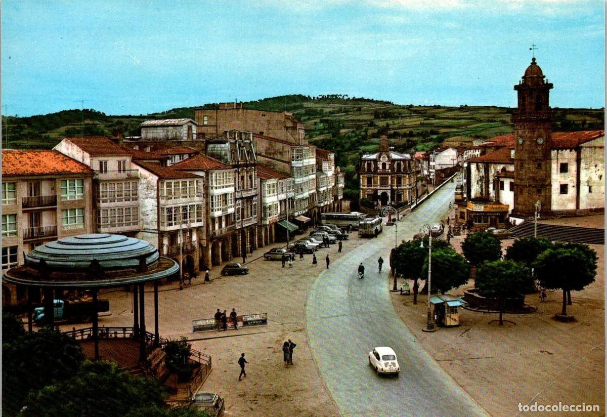 Postales: Betanzos - Plaza de Hermanos Garc&iacute;a Naveira - Arribas 2007 - Autocares -Quiosco - Carrito Helados