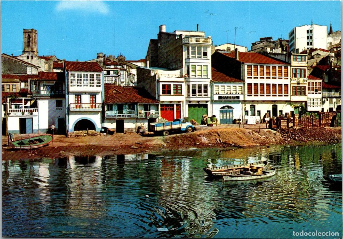 Postales: Betanzos (La Coru&ntilde;a) - Vista parcial - Tintorer&iacute;a La Superiora - Casa en Restauraci&oacute;n - Hormigonera