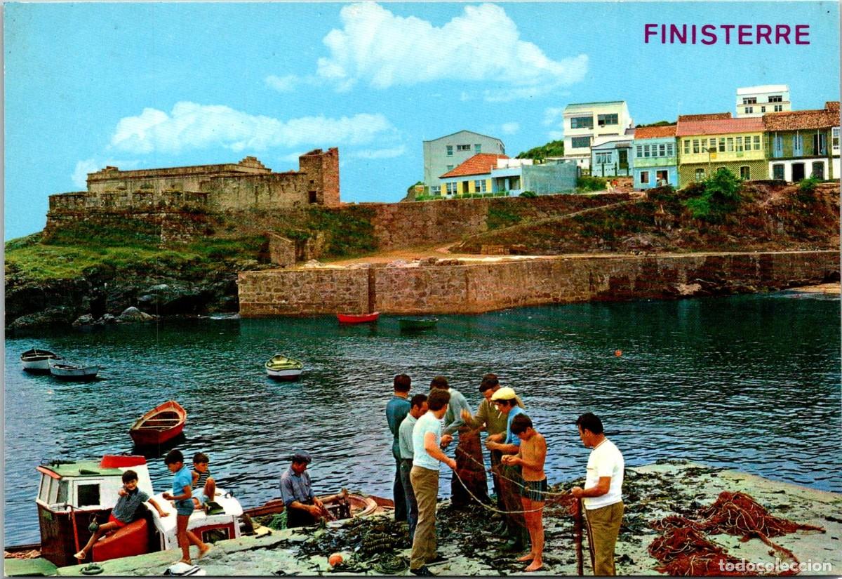 Postales: Finisterre (La Coru&ntilde;a) - Rinc&oacute;n t&iacute;pico - Arribas 4 - 148x101mm - Remendando Redes