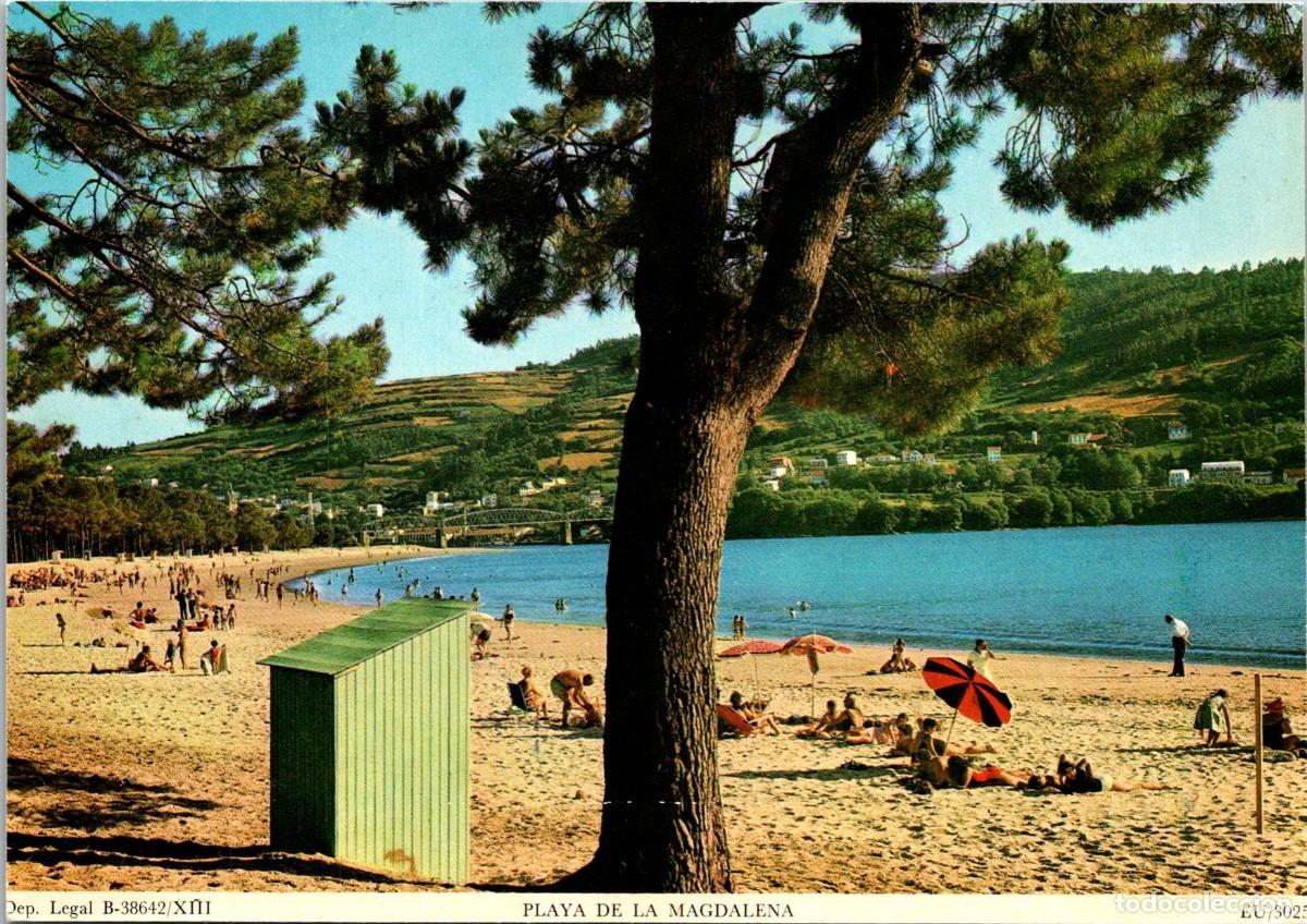 Postales: Puentedeume - Playa de la Magdalena - DL. B-38642/XIII - n&ordm; EU/3025 -Sin m&aacute;s datos-Rev. sin imprimir