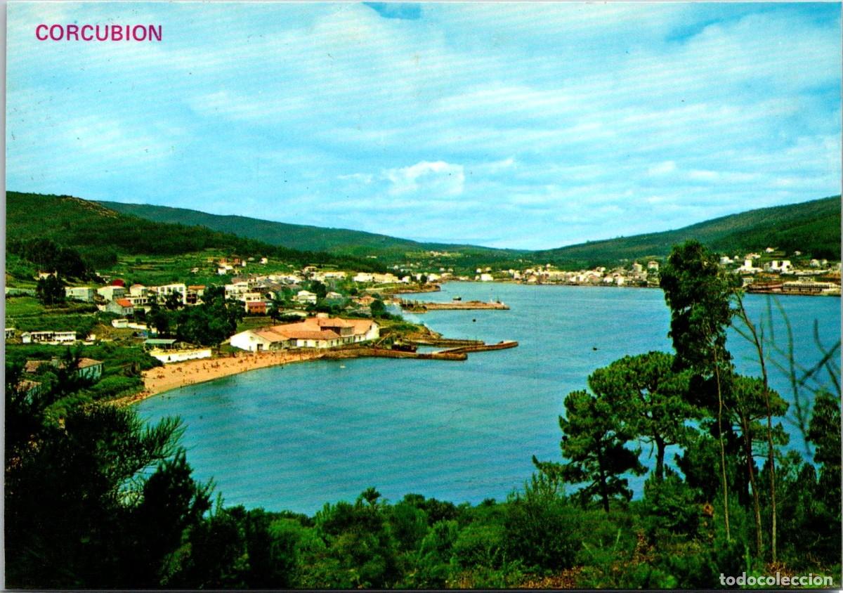 Postales: Corcubi&oacute;n (La Coru&ntilde;a) - Panor&aacute;mica de la Villa - Arribas 145 - 148x103mm