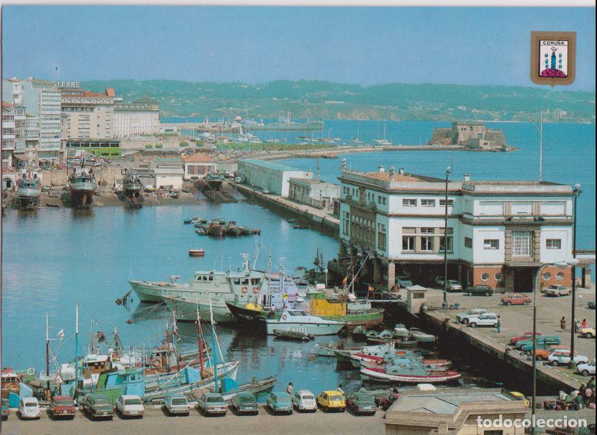 Postales: LA CORU&Ntilde;A, PUERTO - ESCUDO DE ORO N&ordm;42 - S/C