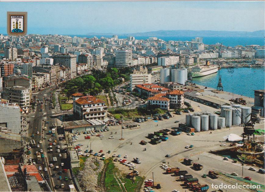 Postales: GALICIA, LA CORU&Ntilde;A, VISTA PARCIAL - ESCUDO DE ORO N&ordm;75 - S/C