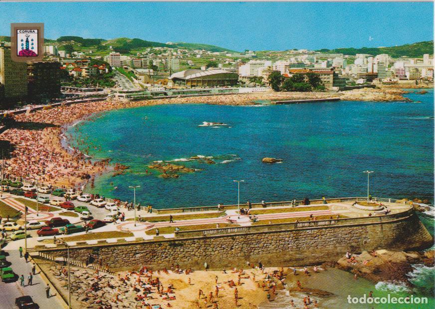 Postales: GALICIA, LA CORU&Ntilde;A, PLAYA DE RIAZOR - ESCUDO DE ORO N&ordm;59 - S/C