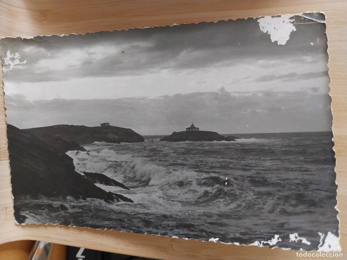 Postales: RIBADEO POSTAL CIRCULADA A&Ntilde;O 1958 ESCENA MAR&Iacute;TIMA DESPERFECTO